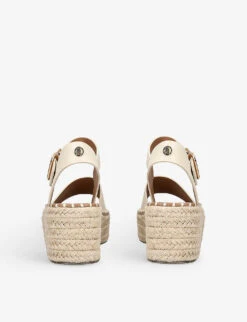KG Kurt Geiger Pia Espadrille Woven Wedge Sandals -Kurtgeiger Store R04080125 BONE ALT03