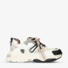 KG Kurt Geiger Lennox Contrast-panel Woven Trainers