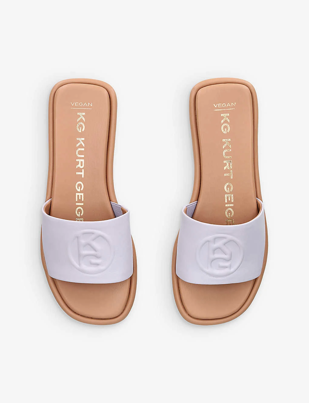 KG Kurt Geiger Rogan Monogram Faux-leather Slides 2 KG Kurt Geiger Rogan Monogram Faux-leather Slides - Image 2