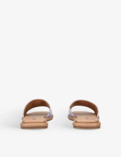 KG Kurt Geiger Rogan Monogram Faux-leather Slides 7 KG Kurt Geiger Rogan Monogram Faux-leather Slides -Kurtgeiger Store R04080151 LILAC ALT03