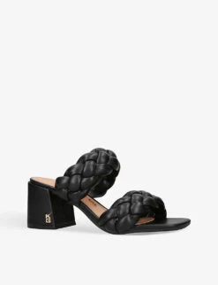 KG Kurt Geiger Raina Braided Faux-leather Heeled Mules -Kurtgeiger Store R04080155 BLACK ALT02