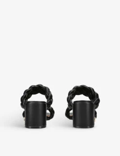 KG Kurt Geiger Raina Braided Faux-leather Heeled Mules -Kurtgeiger Store R04080155 BLACK ALT03