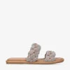 KG Kurt Geiger Rogan Plait Crystal-embellished Faux-leather Sandals