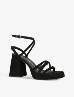KG Kurt Geiger Samar Platform Woven Heeled Sandals -Kurtgeiger Store R04080162 BLACK ALT02