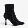 KG Kurt Geiger Francesca Bling Crystal-embellished Ankle Boot