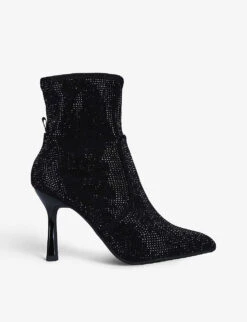 KG Kurt Geiger Francesca Bling Crystal-embellished Ankle Boot