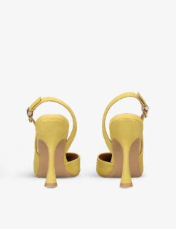 KG Kurt Geiger Aria Pointed-toe Faux-suede Courts -Kurtgeiger Store R04083553 LIME ALT03