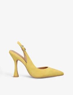 KG Kurt Geiger Aria Pointed-toe Faux-suede Courts
