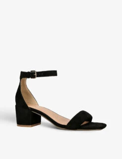 KG Kurt Geiger Selma Heeled Faux-suede Sandals -Kurtgeiger Store R04087202 BLACK ALT02