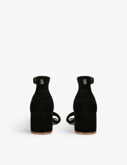 KG Kurt Geiger Selma Heeled Faux-suede Sandals -Kurtgeiger Store R04087202 BLACK ALT03
