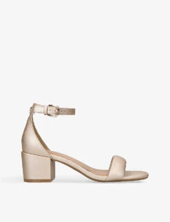 KG Kurt Geiger Selma Logo-placket Faux-leather Heeled Sandals