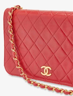 Pre-loved Chanel Monogram Shoulder Bag -Kurtgeiger Store R04087851 RED ALT04