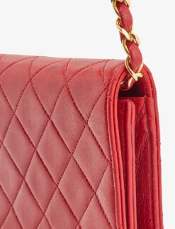 Pre-loved Chanel Monogram Shoulder Bag -Kurtgeiger Store R04087851 RED ALT05