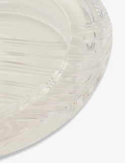 Pre-loved Christian Dior XL Vide Poche Glass Ashtray 25cm -Kurtgeiger Store R04088886 CLEAR ALT02