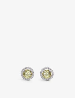 Gwyn Sterling-silver And Cubic Zirconia Stud Earrings