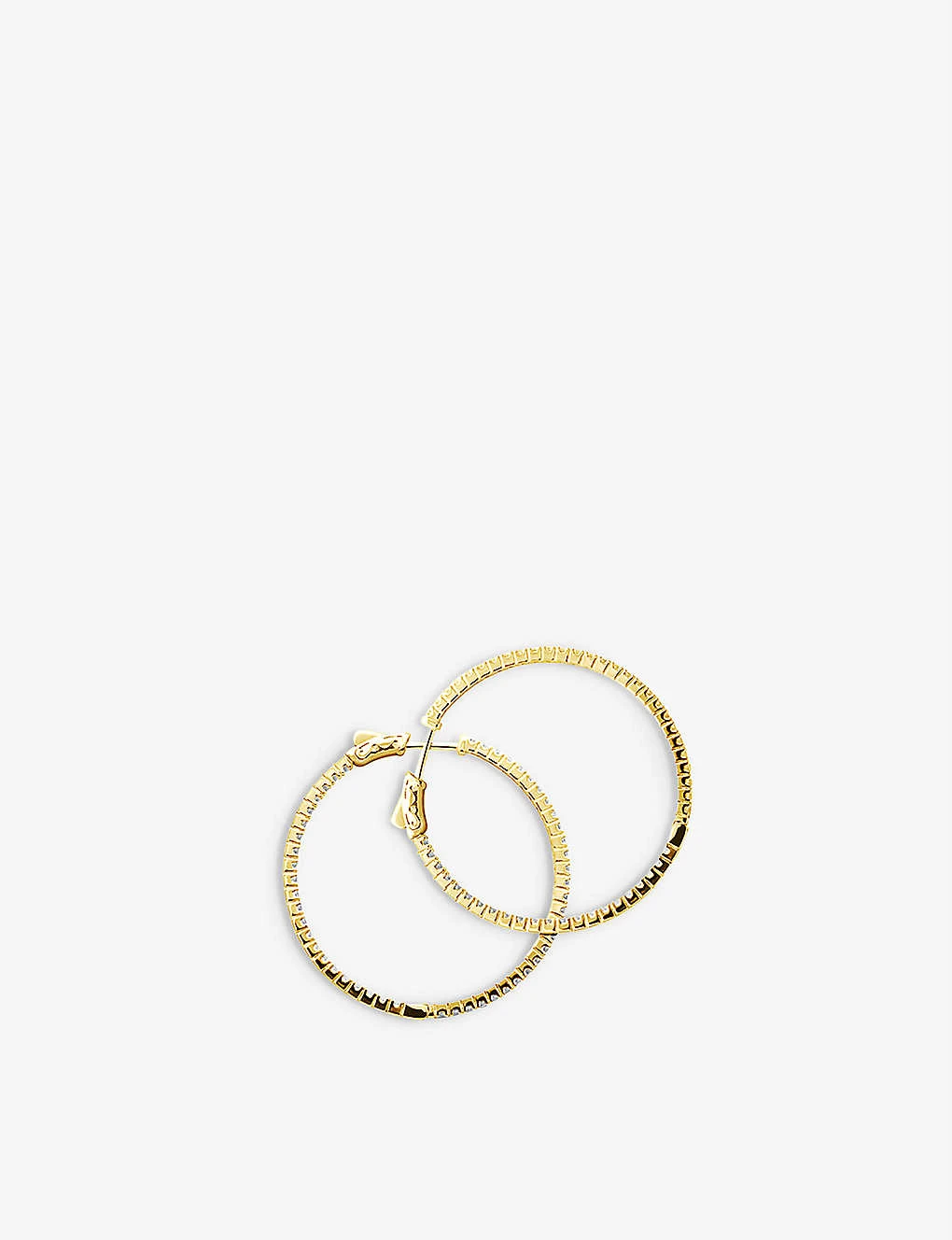 Amaia Gold-plated Vermeil Sterling Silver And Cubic Zirconia Hoop Earrings 2 Amaia Gold-plated Vermeil Sterling Silver And Cubic Zirconia Hoop Earrings - Image 2