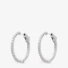 Cassia Sterling-silver And Cubic Zirconia Hoop Earrings