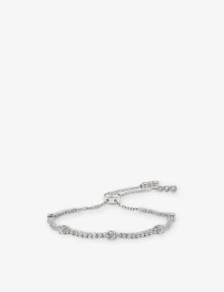 Phoebe 18ct White Gold-plated Sterling-silver And 2.18ct Cubic Zirconia Bracelet