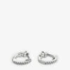 Baby Sterling Silver And Cubic Zirconia Hoop Earrings