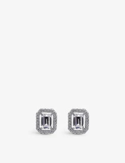 Eton Sterling-silver And Crystal Stud Earrings