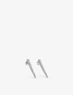 Quentin Sterling-silver And Cubic Zirconia Drop Earrings