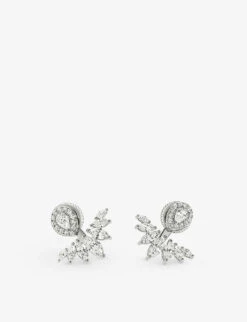 Suriya Sterling-silver And Cubic Zirconia Earrings