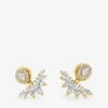 Suriya Yellow Gold-plated Vermeil Sterling Silver And Cubic Zirconia Ear Jackets