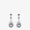 Alison 9ct White-gold Cubic Zirconia Drop Earrings