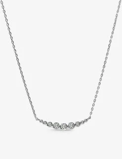 Carissa Sterling-silver And Cubic Zirconia Necklace