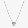 Cora Heart Sterling-silver And Cubic Zirconia Necklace