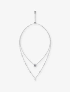 Cosmo Sterling-silver And Cubic Zirconia Necklace