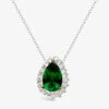 Eleanor Sterling-silver And Cubic Zirconia Pendant Necklace