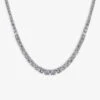 Taryn Sterling-silver And Cubic Zirconia Necklace