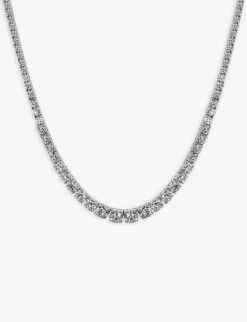Taryn Sterling-silver And Cubic Zirconia Necklace