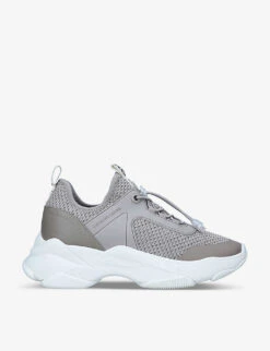 KG Kurt Geiger Leighton Logo-print Vegan Leather And Mesh Trainers