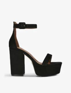 Kurt Geiger London Langley Ankle-strap Suede Heeled Sandals
