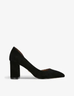 Kurt Geiger London Burlington Cut-out Heeled Suede Courts