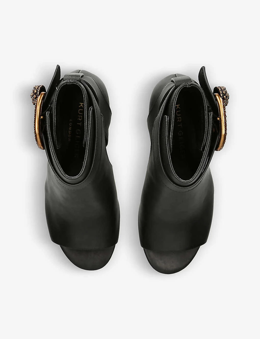 Kurt Geiger London Mayfair Peep-toe Heeled Leather Heeled Ankle Boots 2 Kurt Geiger London Mayfair Peep-toe Heeled Leather Heeled Ankle Boots - Image 2
