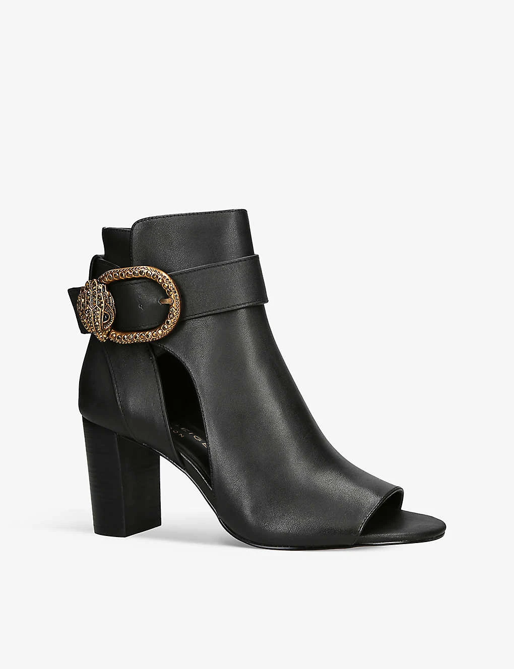 Kurt Geiger London Mayfair Peep-toe Heeled Leather Heeled Ankle Boots 3 Kurt Geiger London Mayfair Peep-toe Heeled Leather Heeled Ankle Boots - Image 3
