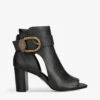 Kurt Geiger London Mayfair Peep-toe Heeled Leather Heeled Ankle Boots