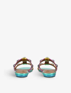 Kurt Geiger London Octavia Crystal-embellished Leather Mules -Kurtgeiger Store R04110986 MULTOTHER ALT03