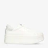 Kurt Geiger London Laney Pumped Platform-sole Leather Low-top Trainers
