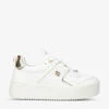 KG Kurt Geiger Lyra Logo-embellished Faux-leather Low-top Trainers