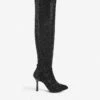 KG Kurt Geiger Francesca Bling Crystal-embellished Over-the-knee Boots