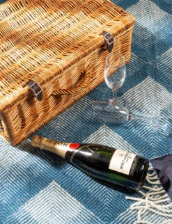 Portable Patterned Waterproof New Wool Picnic Blanket 145cm X 183cm -Kurtgeiger Store R04122839 ALT02