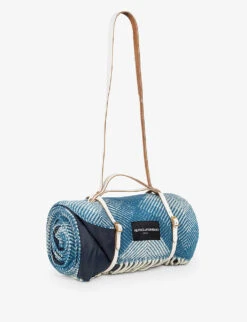 Portable Patterned Waterproof New Wool Picnic Blanket 145cm X 183cm