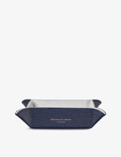 Tidy Tray Mini Grained-leather Organiser 15.7cm X 11.4cm