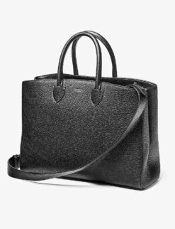 Madison Branded Leather Tote Bag 8 Madison Branded Leather Tote Bag -Kurtgeiger Store R04123456 BLACK ALT02