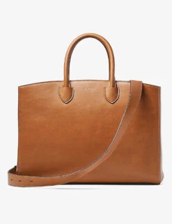 Madison Logo-print Leather Tote Bag
