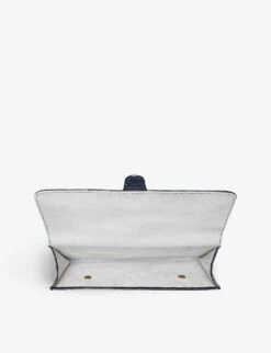 Classic Logo-print Grained-leather Travel Wallet -Kurtgeiger Store R04123487 MIDNIGHTBLUE ALT03